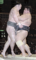 Yanagawa defeats Fusakaze in his very first match (c. 1996)