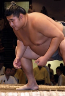 Tochinowaka during his time in the unsalaried ranks (c. 2009)