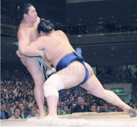 Kyokutenho battles Wakanosato (c. 1999)