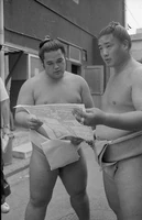 Kurama after promotion to Komusubi (c. 1978)