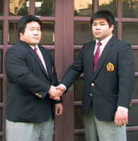 Satoyama gets recruited into Mihogaseki stable (c. 2004)