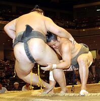 Kihakuriki loses to Wakasuruga (c. 2009)