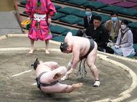 Hagane slaps down and defeats Tenei (c. 2024)