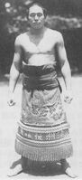 Hirakagawa with his kesho-mawashi