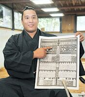 Homasho after promotion to Komusubi (c. 2011)