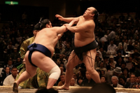 Kimurayama pushes out and defeats Kitazakura (c. 2008)
