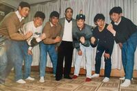 Kyokusetsuzan (second right) gets recruited with five other Mongolians