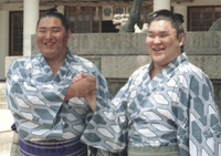 Tamarikido after promotion to Juryo (c. 1999)