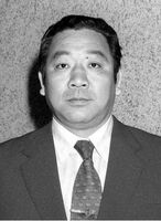 Tochinoumi after retirement as Kasugano Oyakata (c. 1983)