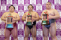 Kinbozan with his first sansho (c. 2023)