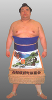Hidenokuni's kesho-mawashi (c. 2003)