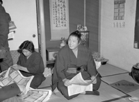 Tamanoumi after promotion to Sekiwake (c. 1957)