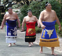 Harunoyama at the Yasukini sumo festival (c. 2004)