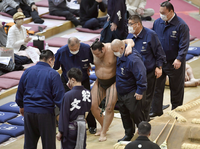 Hagiwara gets helped to the back (c. 2021)
