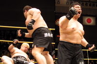 Hidenokuni knocks out his second opponent (c. 2005)