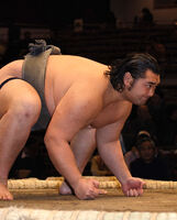 Horyuyama prepares for his upcoming match (c. 2009)
