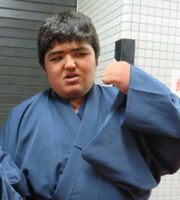 Yata joins sumo (c. 2017)