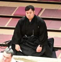 Wakakoyu after retirement as Shiranui Oyakata (c. 2021)