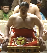 Maenoumi during his time in maezumo (c. 1989)