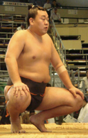 Masumeidai prepares for his upcoming match (c. 2009)