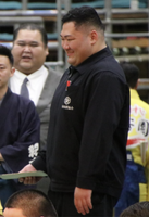 Kotoyusho after retirement as a wakaimonogashira (c. 2025)