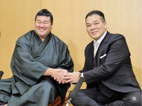 Hatsuyama after promotion to Juryo (c. 2024)