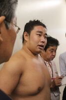 Narutaki after winning the Jonidan Yusho (c. 2017)