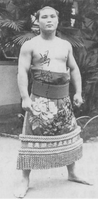 Kurojishi with his kesho-mawashi