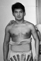 Kyokujishi during his time in maezumo (c. 1992)