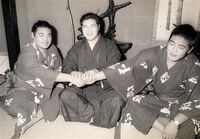 Mitsuruyama after promotion to Juryo (c. 1977)