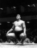 Maenoyama prepares for his upcoming match (c. 1966)