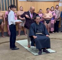 Sakurai has his hair-cutting ceremony (c. 2023)