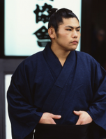 Ogurayama outside the Osaka Prefectural Gymnasium (c. 2006)