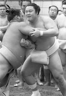 Kaneshiro trains during a training session