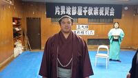 Tamadaiki's retirement ceremony (c. 2016)