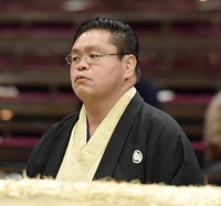 Tochinonada after retirement as Takenawa Oyakata (c. 2018)