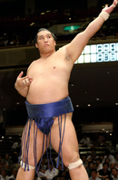 Homasho prepares for his upcoming match (c. 2011)