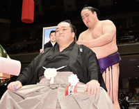 Sadanoumi makes a cut on Hibikiryu's behalf (c. 2023)