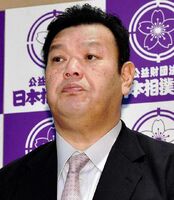 Tochinowaka after retirement as Kasugano Oyakata (c. 2018)