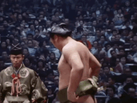 Shiratayama prepares for his upcoming match (c. 1975)