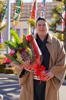 Itadaki after wrestling his final match (c. 2024)