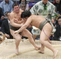 Kageyama defeats Sotairyu to win the Sandanme Yusho (c. 2005)