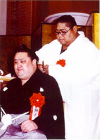 Umenosato's retirement ceremony (c. 2001)