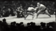 Rare footage of Otachi wrestling a sumo match (c. 1950)