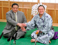 Kaisho after promotion to Juryo (c. 2019)