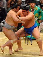 Tochiozan defeats Kakizoe (c. 2008)