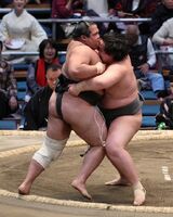 Onokatsu ensures promotion to Juryo (c. 2024)