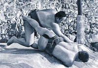 Masudayama's successful college sumo career (c. 1973)
