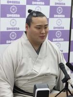 Kitanowaka after promotion to Juryo (c. 2021)