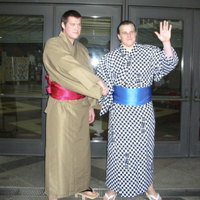 Kitaoji and Baruto become the first Estonians to join sumo (c. 2004)